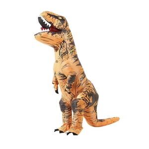 Halloween Inflatable Dinosaur Costume Adult Blow up T Rex Open Box